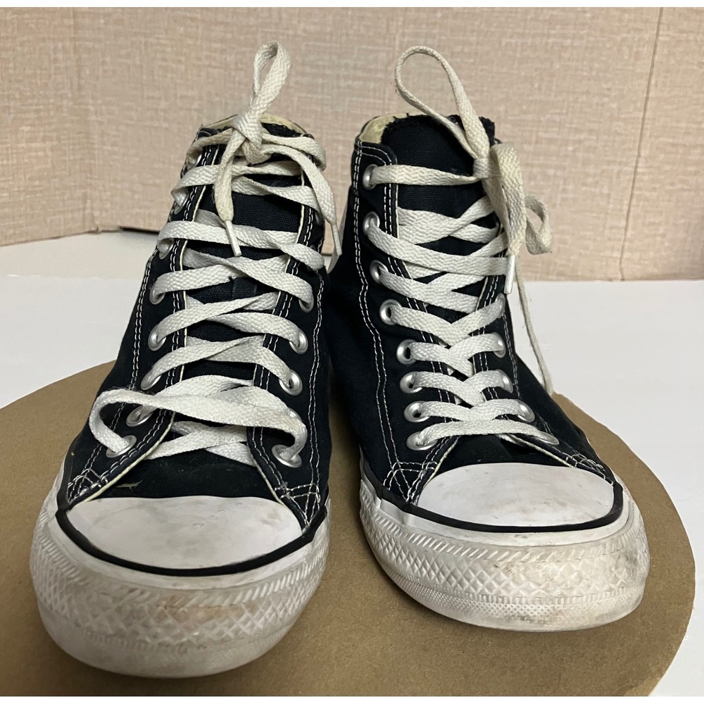 Converse High Top Sneakers Womens 9 Black Excellent Chuck Taylor All Star M9160